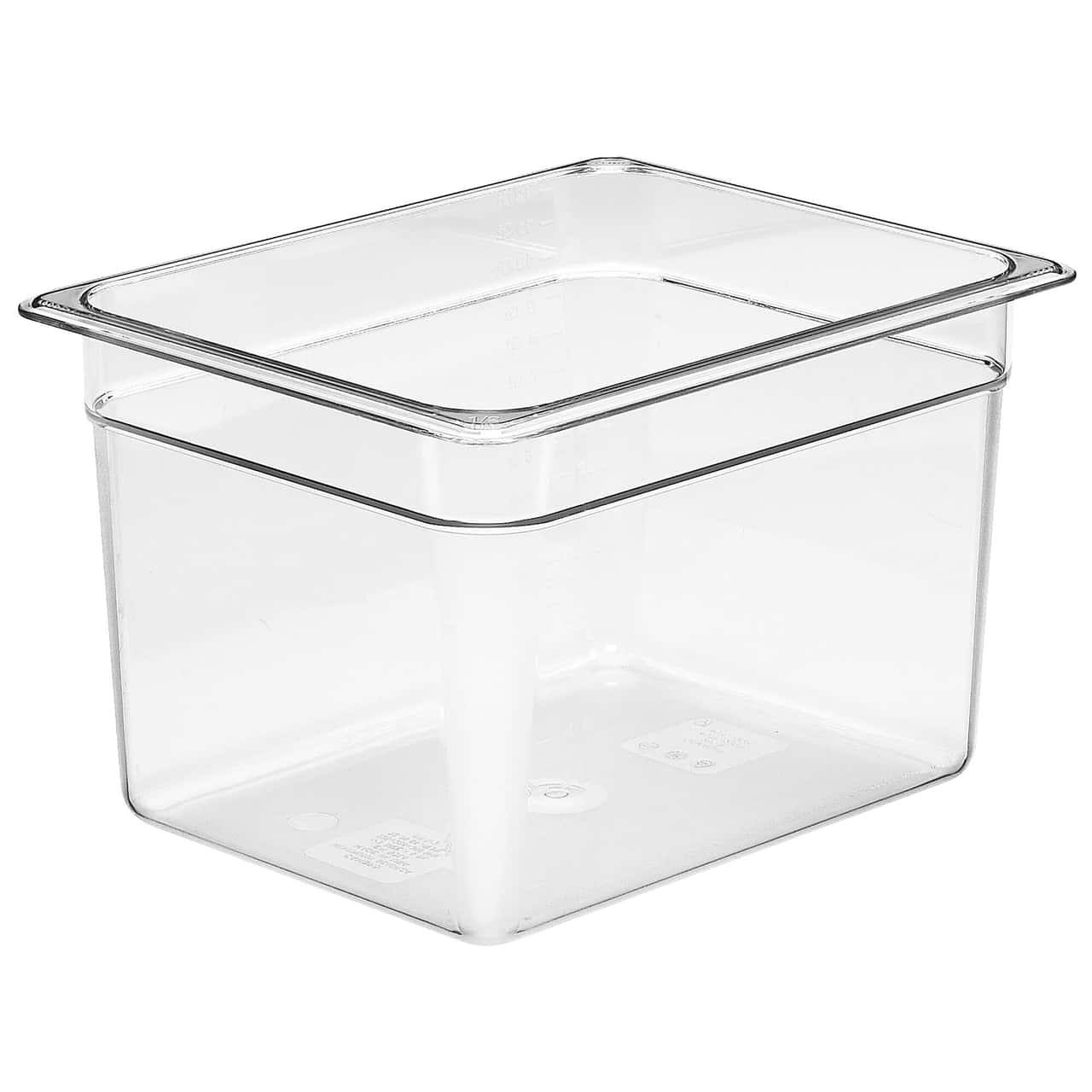 (6 Stück) CAMBRO | CAMWEAR® -  Polycarbonat GN-Behälter 1/2 - Clear - Tiefe 200 mm