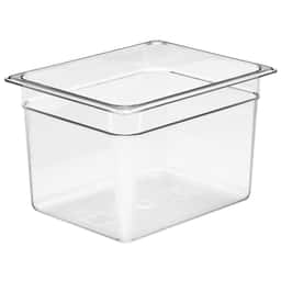 (6 Stück) CAMBRO | CAMWEAR® -  Polycarbonat GN-Behälter 1/2 - Clear - Tiefe 200 mm