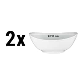 (2 pieces) Seltmann Weiden - Bowl oval - 210 mm