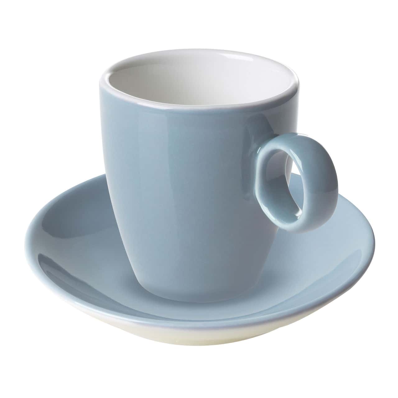 (6 Stück) BART COLOUR CAFE - Espressountertasse - Ø 110mm - Hellblau