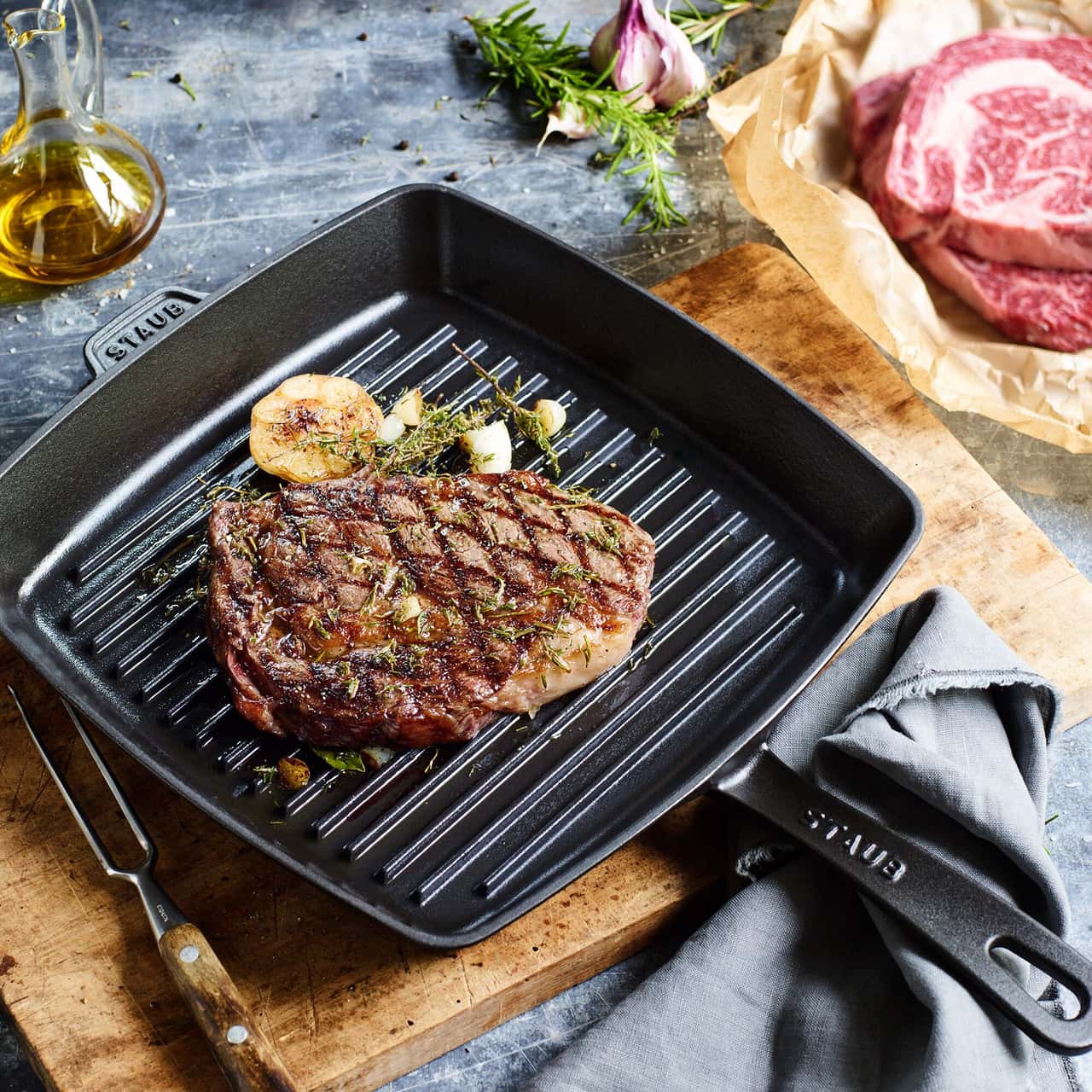 STAUB | GRILL PANS - American Grill - 300x300mm - Gusseisen - Schwarz