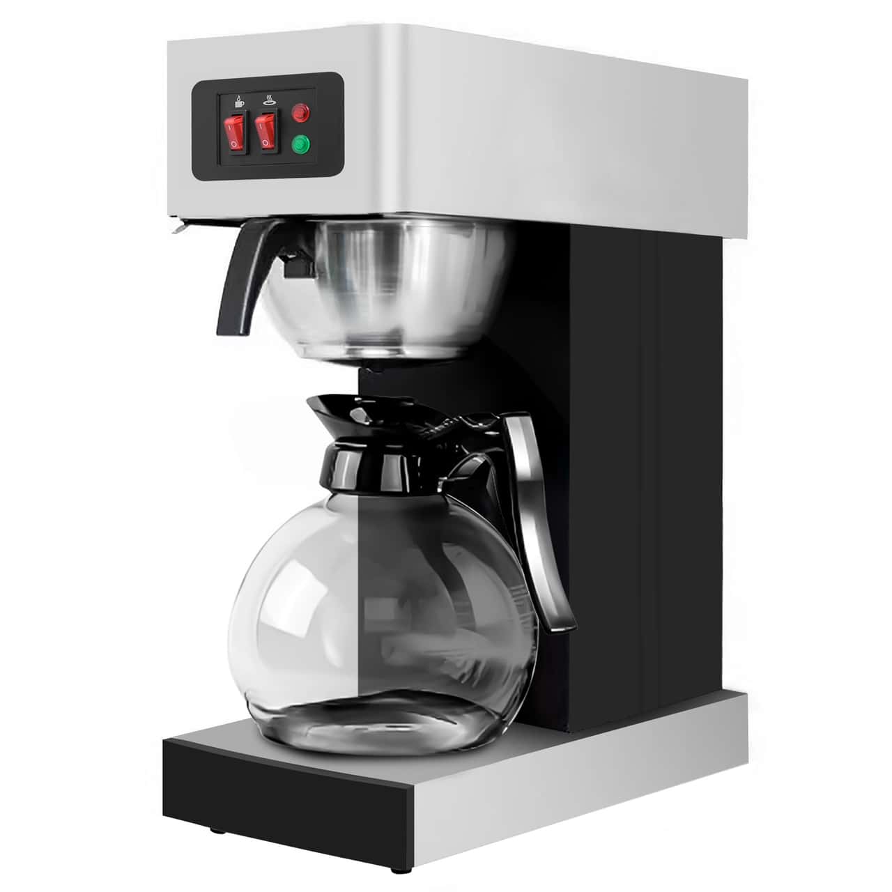 Filterkaffeemaschine - 1,8 Liter - 2 kW - mit 2 Warmhalteplatten - inkl. 2 Glaskannen