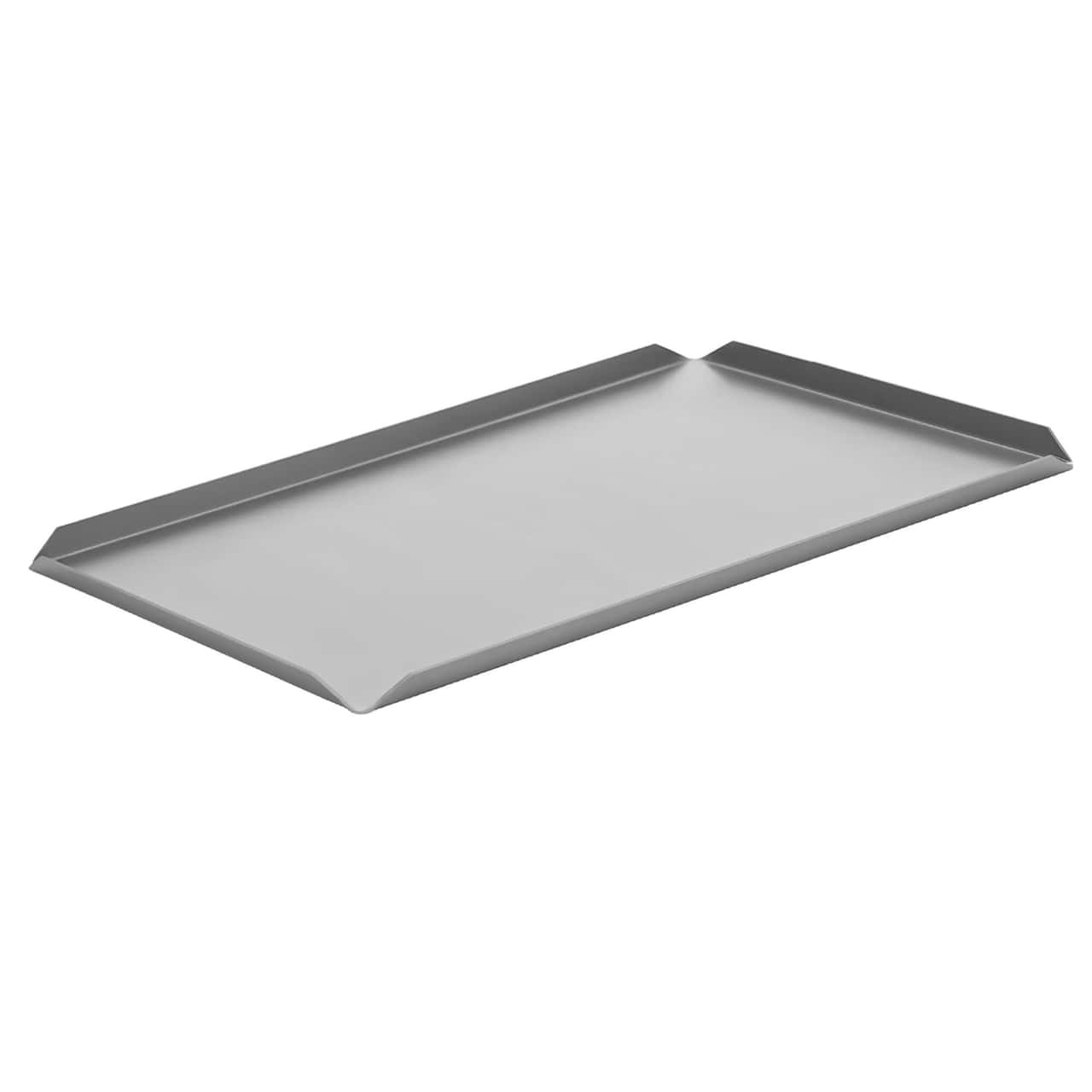 (5 Stück) Konditorei- & Präsentationsplatte aus Aluminium - 600x100x10mm - Silber