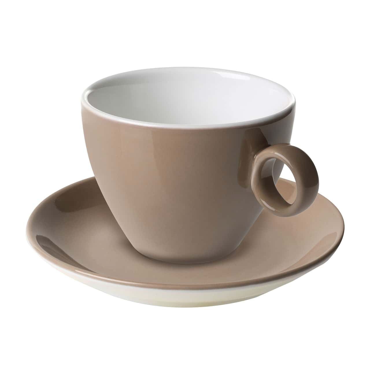 (6 Stück) BART COLOUR CAFE - Cappuccinotasse - 230ml - Braun