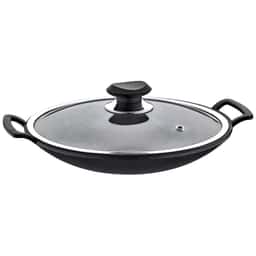 Wok Ø 340 mm Antihaft mit Glasdeckel 