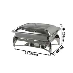 Chafing Dish - GN 1/1 - mit Soft-Close-Glasdeckel