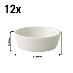 (12 pieces) LUX - Bowl Maastricht - Ø 6 cm - Ivory