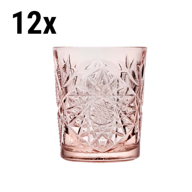 (12 Stück) Allzweck Trinkglas - HOBSTAR - 350 ml - Rose