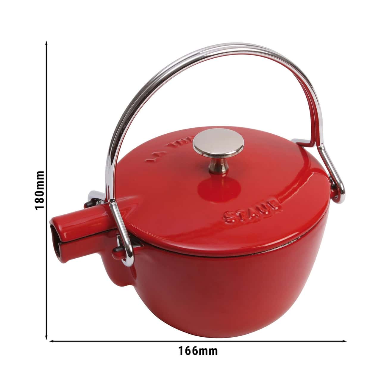 STAUB | SPECIALITIES - Teekanne - 1,1 Liter - Gusseisen - Kirsch-Rot