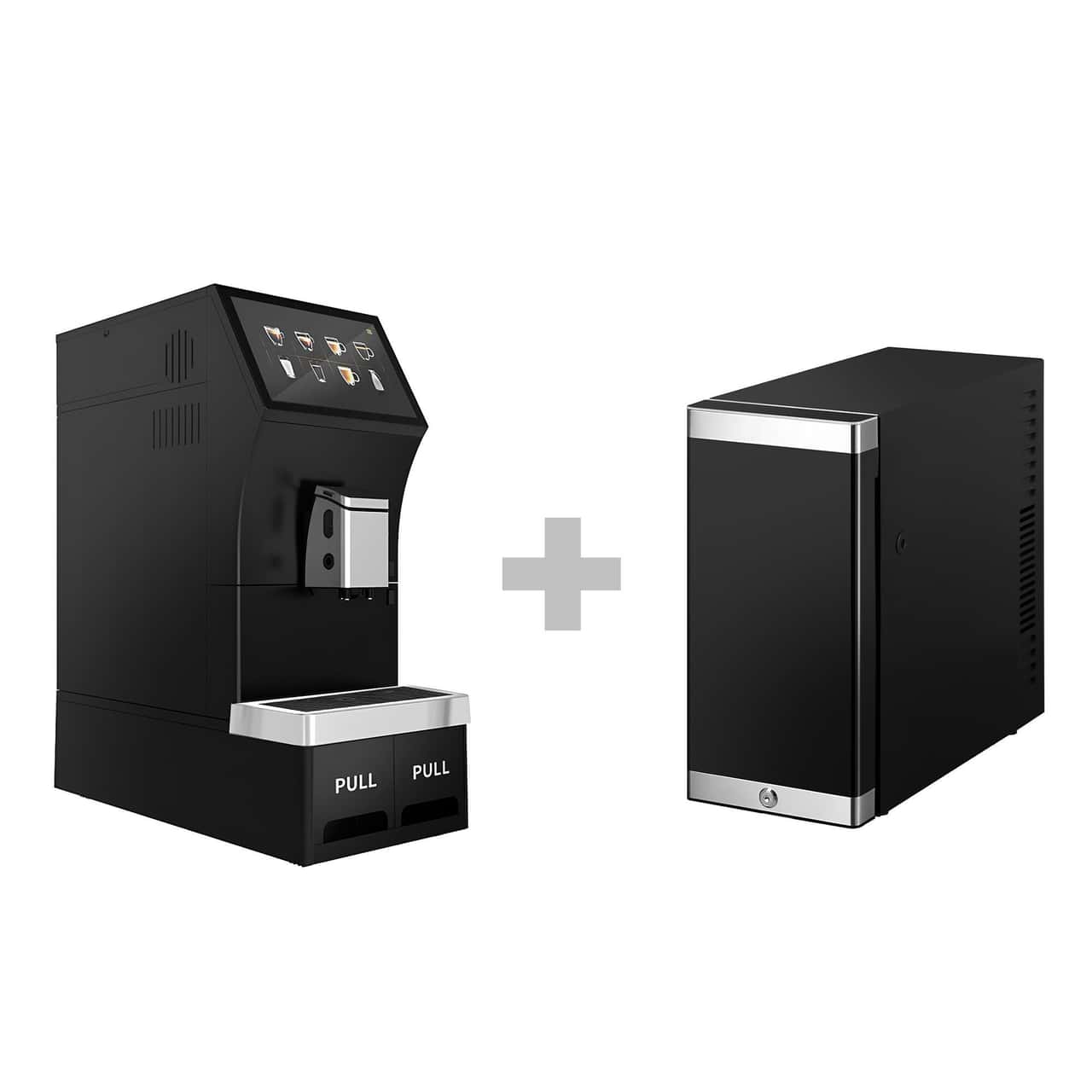 Kaffeevollautomat - 1,3 kW - 10 Zoll Touchscreen - inkl. Milchkühlschrank