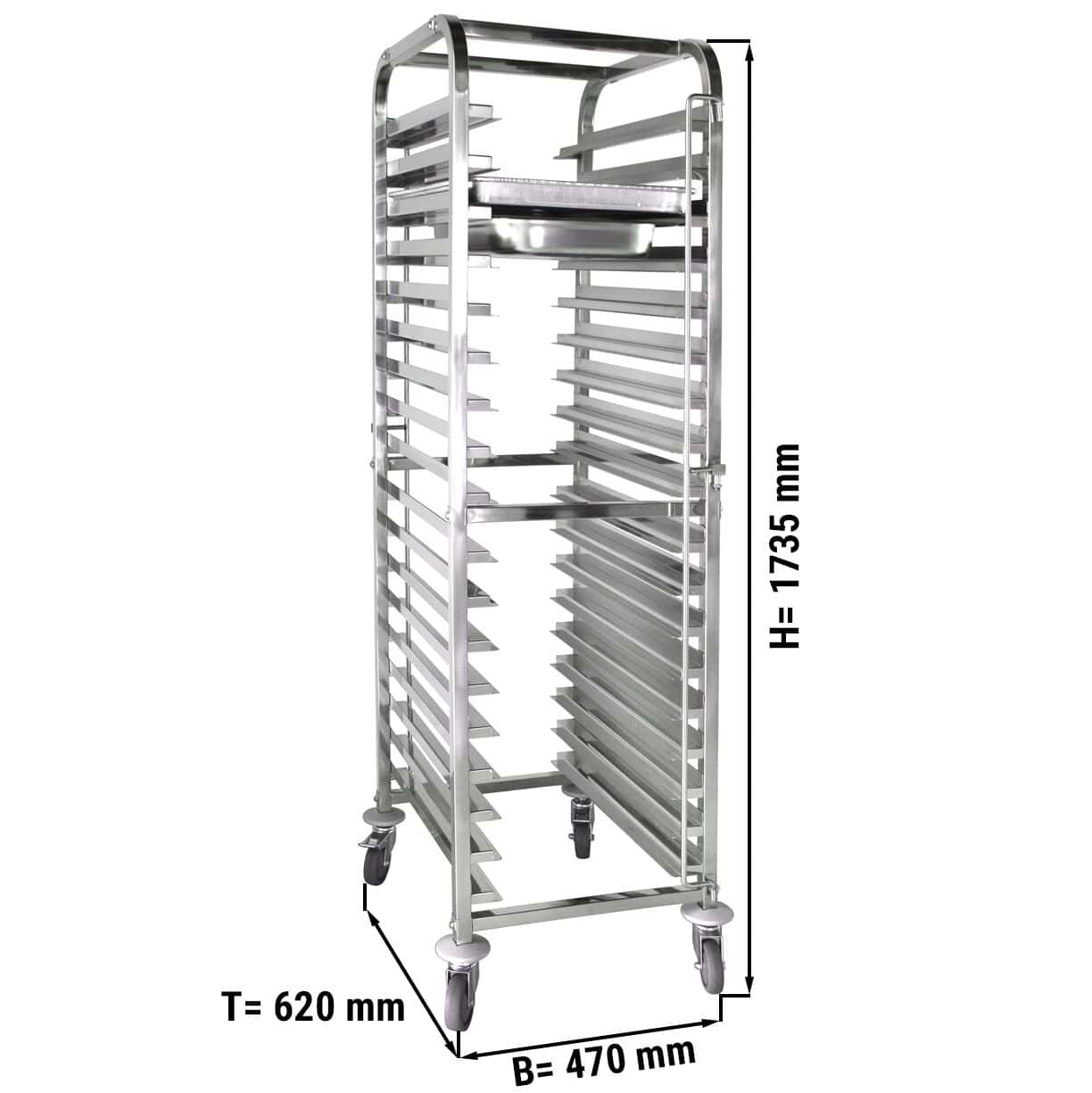 Tablettwagen - für 18x GN 1/1 & EN 60x40