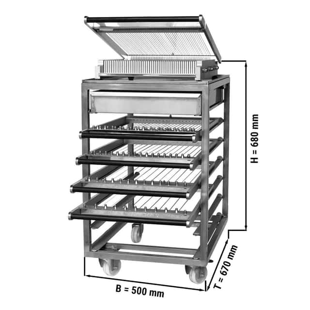 Gestell für Pralinenschneider & Rahmen