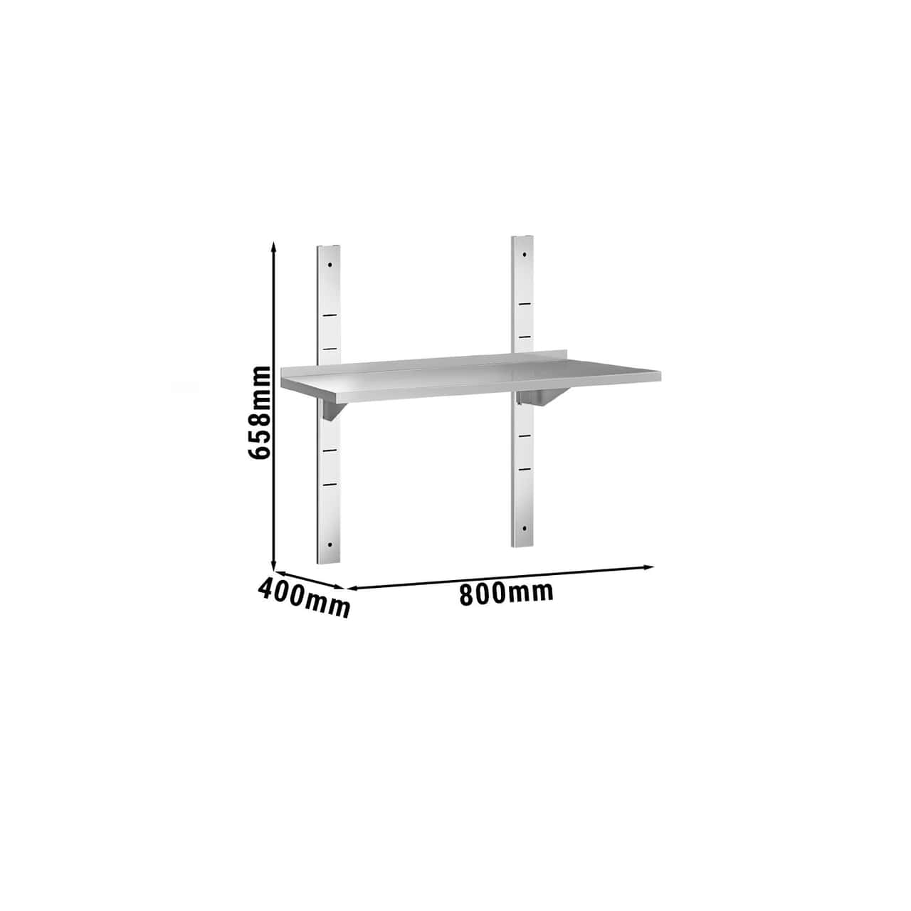 Wandborde PREMIUM - 800x400mm - mit 1 Etage