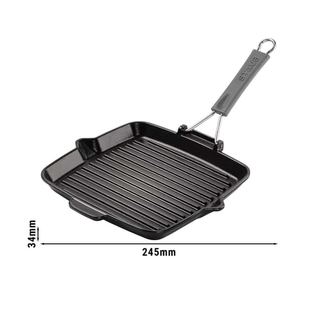 STAUB | GRILL PANS - Grillpfanne - 240x240mm - Gusseisen - Schwarz