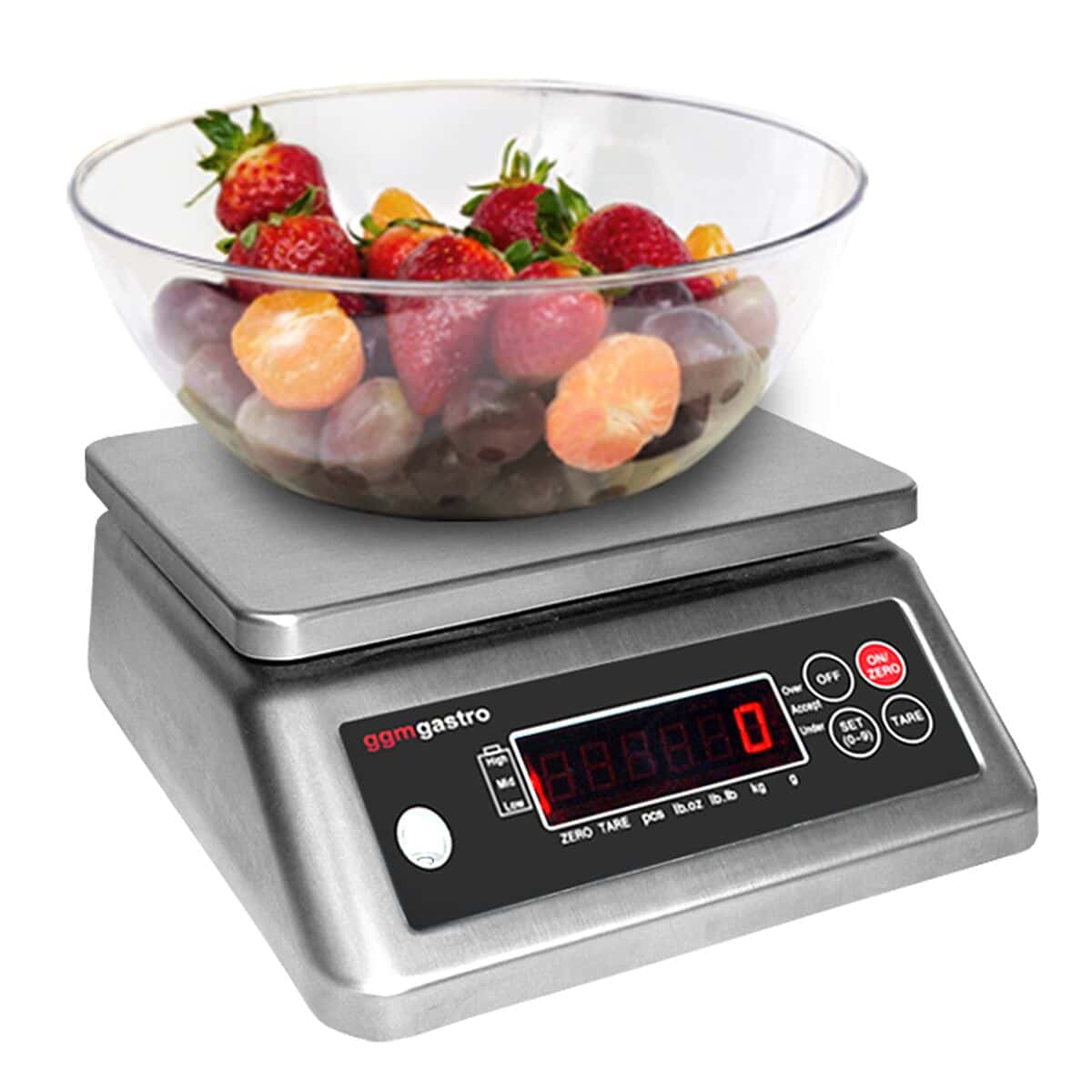 Digitale Küchenwaage bis 3 kg - Teilung: 0,2 Gramm