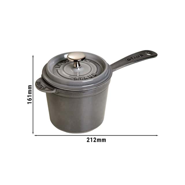 STAUB | SPECIALITIES - Stieltopf - Ø 140mm - Gusseisen - Graphit-Grau