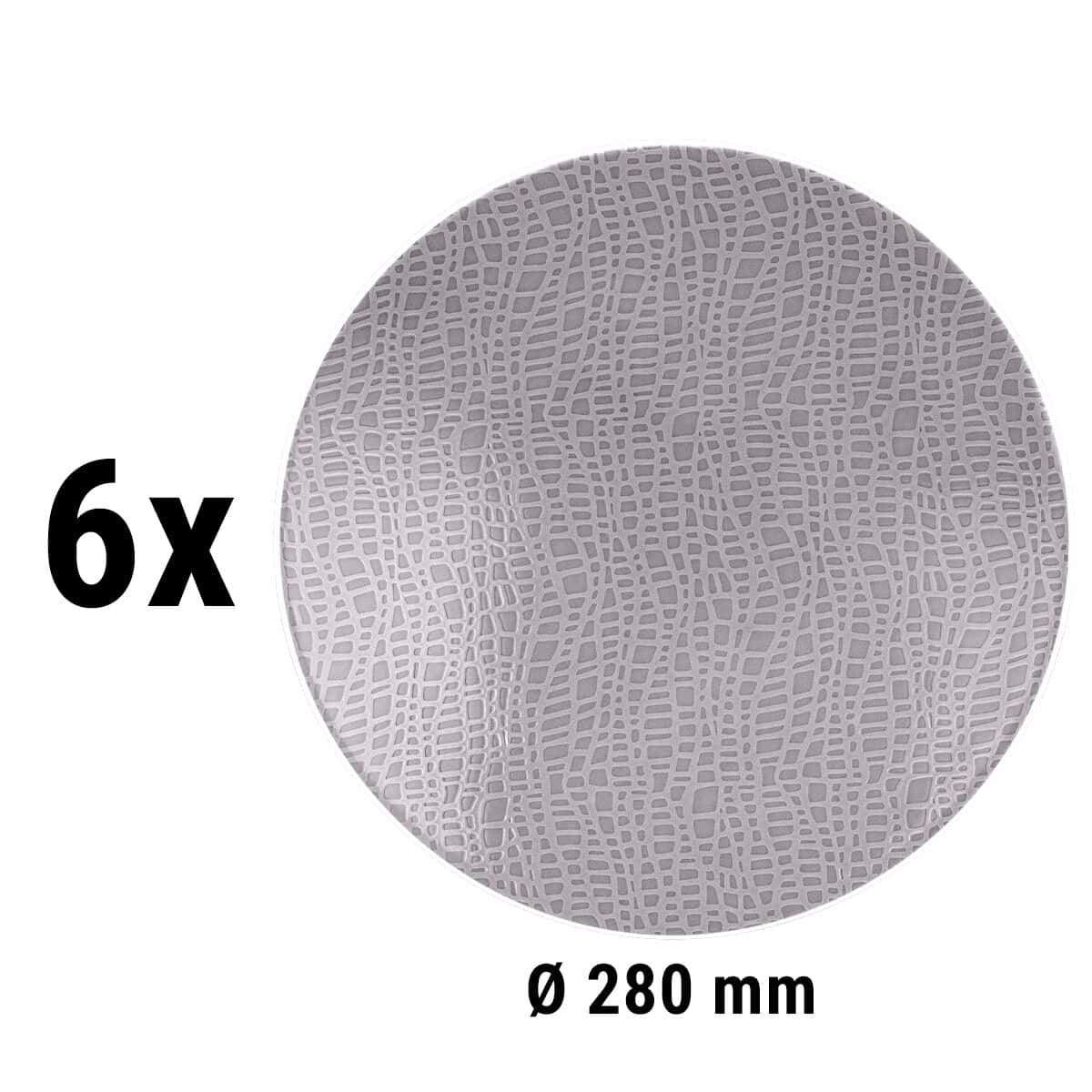 (6 pieces) Seltmann Weiden - Coup plate flat - Ø 280mm