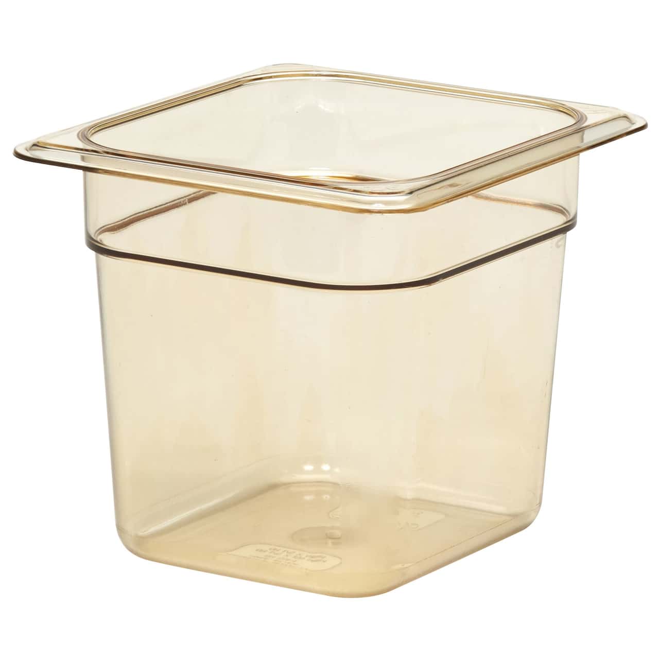 (6 Stück) CAMBRO | H-PAN™ -  Hitzebeständige GN-Behälter 1/6 - Bernstein - Tiefe 150 mm