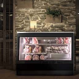 Dry Aging - Kühlvitrine 1,4 m - Schwarz