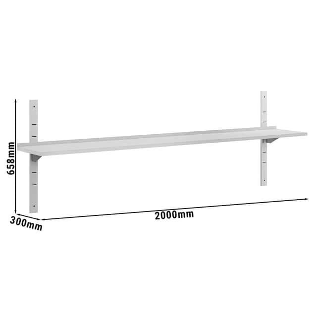 Wandborde ECO - 2000x300mm - mit 1 Etage