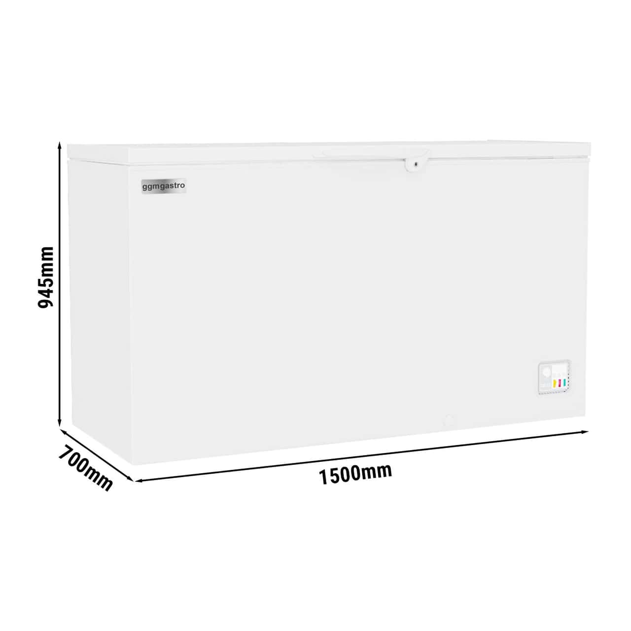 Tiefkühltruhe - 1500mm - 480 Liter - Kunststoffdeckel - inkl. Trennwand