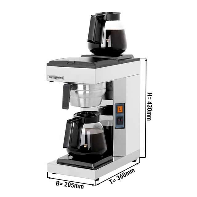 Filterkaffeemaschine - 1,8 Liter - 2,39 kW - mit 2 Wärmeplatten & Thermokinetik