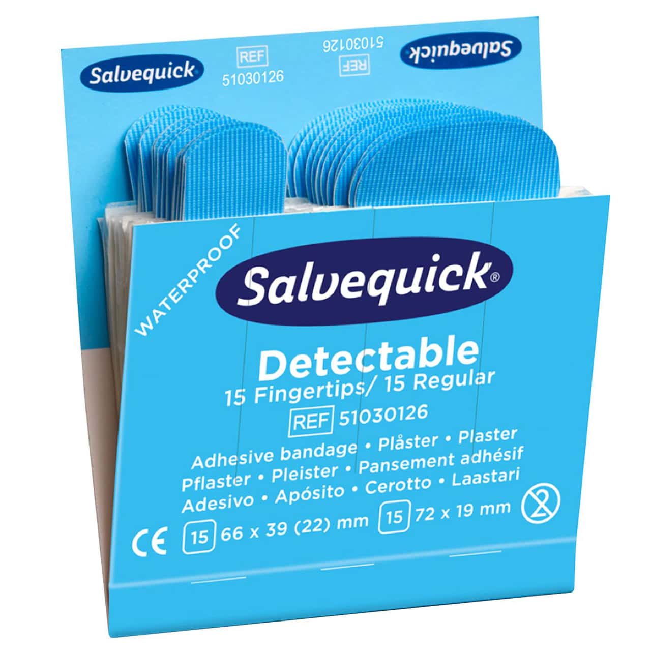 Leerer Pflasterspender Salvequick® - inkl. 12 Nachfülleinsätze