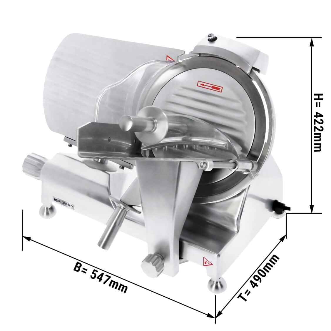 Aufschnittmaschine - 250 Watt - Messer: Ø 275mm