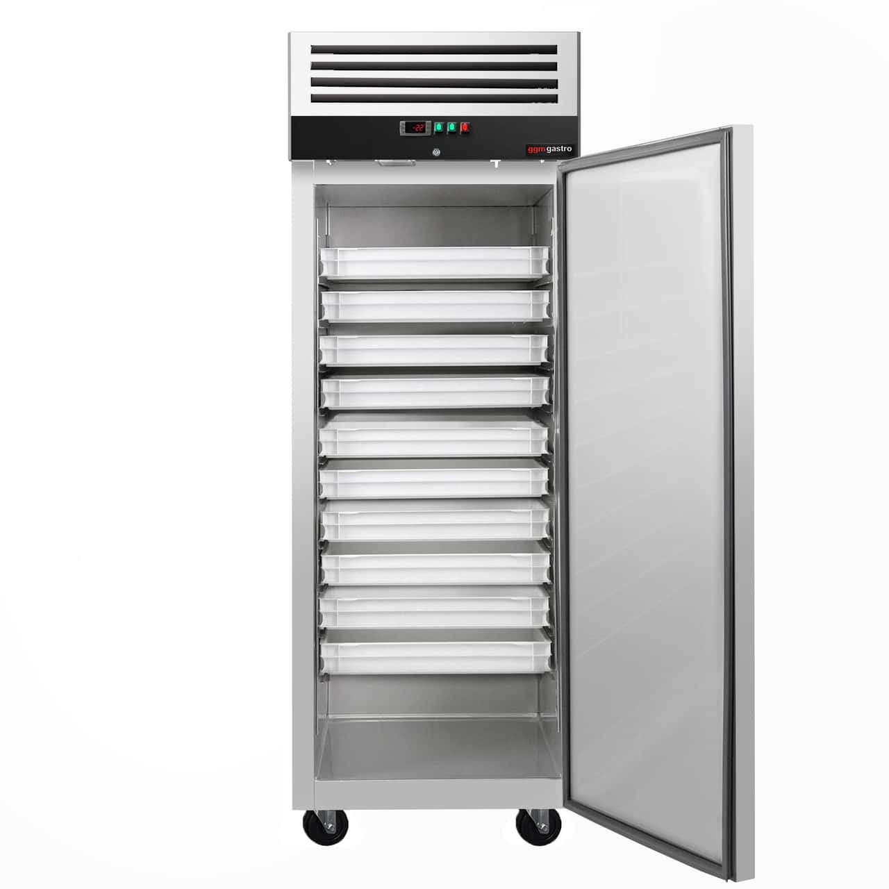 Bäckerei-Tiefkühlschrank Edelstahl PREMIUM - EN 60x80 - 600 Liter - 1 Tür