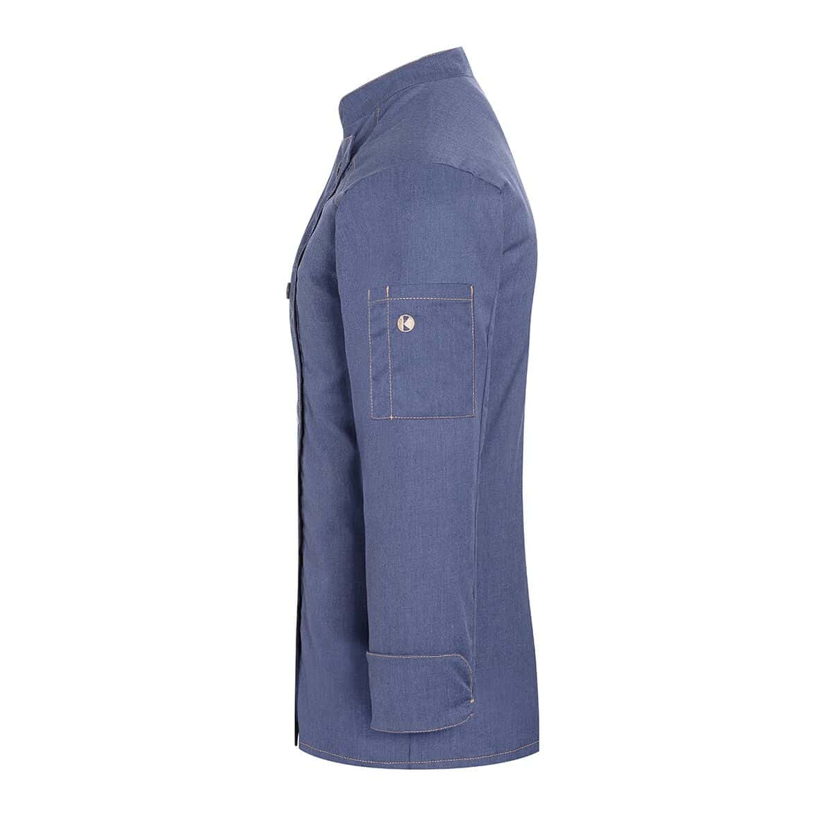 KARLOWSKY | Damenkochjacke Jeans-Style - Vintage Blue - Größe: 40