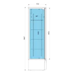 Getränkekühlschrank - 435 Liter - 2 Glastüren & LED Beleuchtung