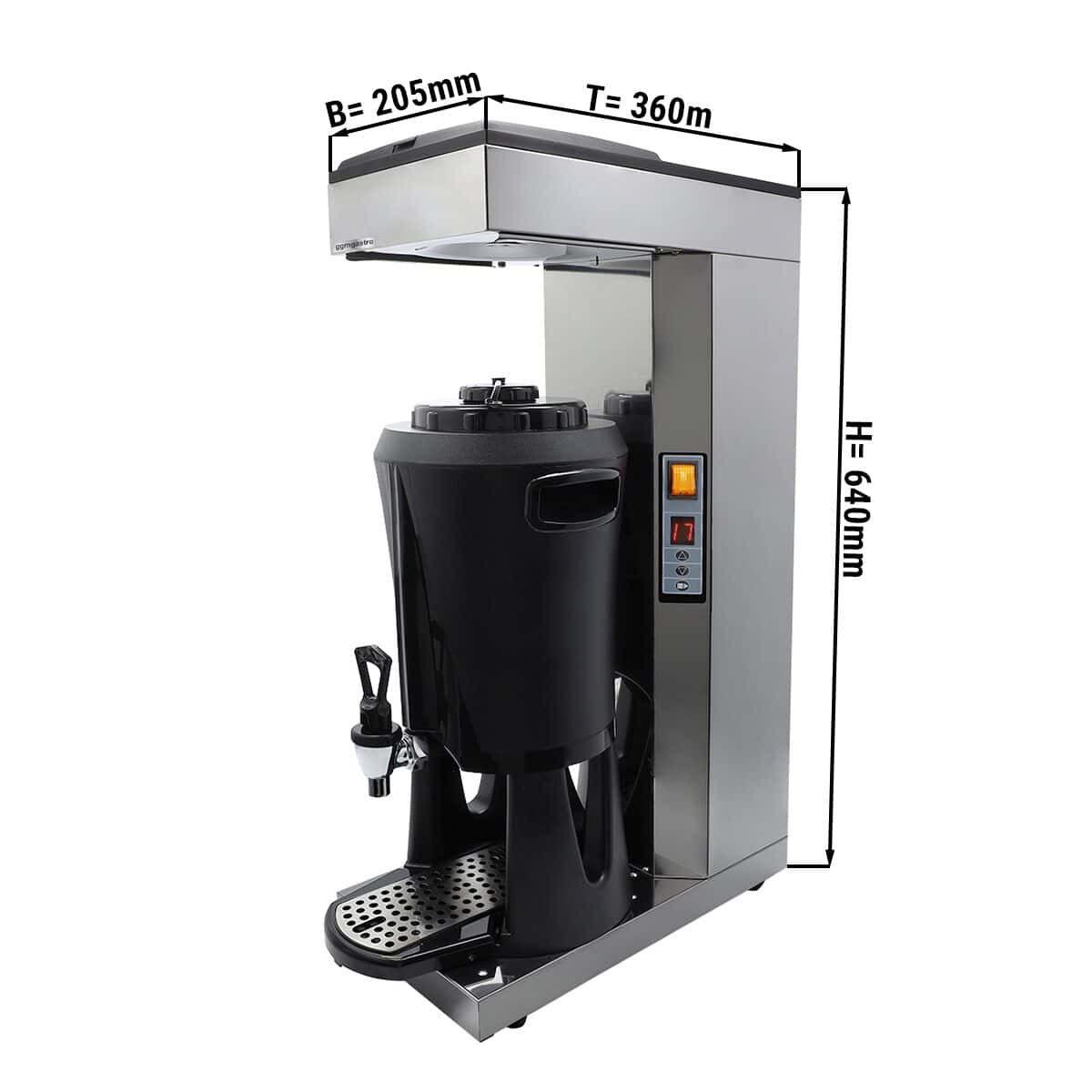 Filterkaffeemaschine - 2,5 Liter - 2,2 kW - mit Thermokinetik & automatischer Wasserbefüllung