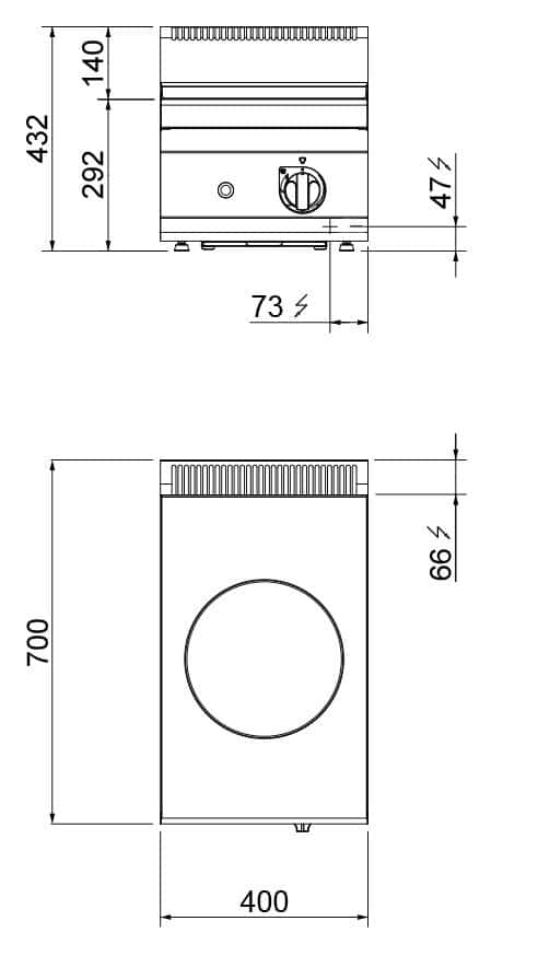 Induktionswok - 3,5 kW