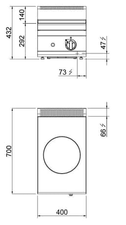 Induktionswok - 3,5 kW