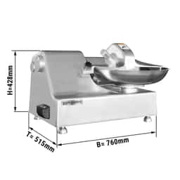 Horizontaler Cutter - 10 Liter - 750 Watt - 230 Volt - 1450rpm