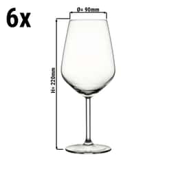 (6 Stück) Weinglas - ALLEGRA - 490 ml - Transparent