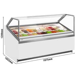 Ice cream counter IVY - 1910mm - air circulation - for 20x 5 liter containers - White