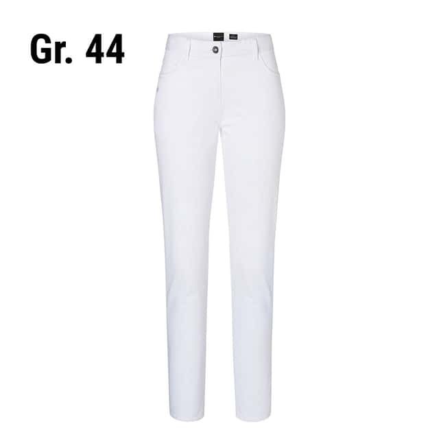 KARLOWSKY | Damen 5-Pocket-Hose - Weiß - Größe: 44