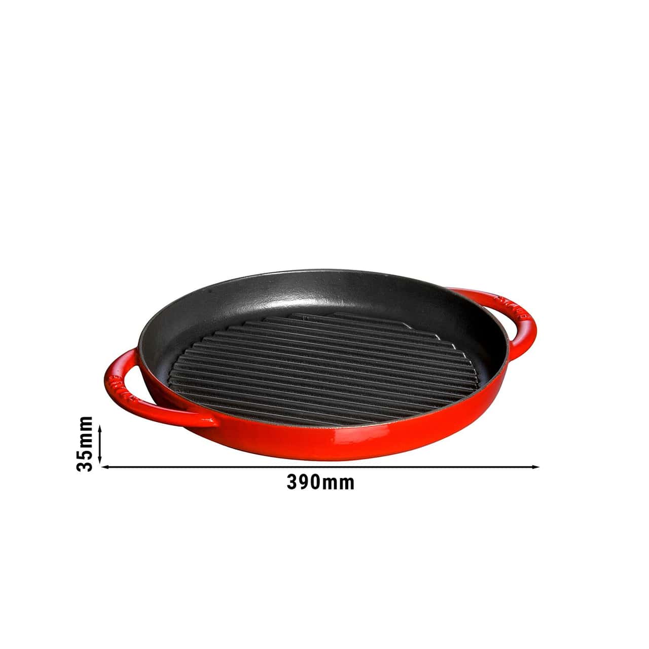 STAUB | GRILL PANS - Pure Grill - Ø 260mm - Gusseisen - Kirsch-Rot