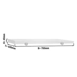 Schneideplatte für Arbeitstisch - 700x600mm - Weiß