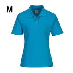 Damen Poloshirt - Wasserblau - Größe: M