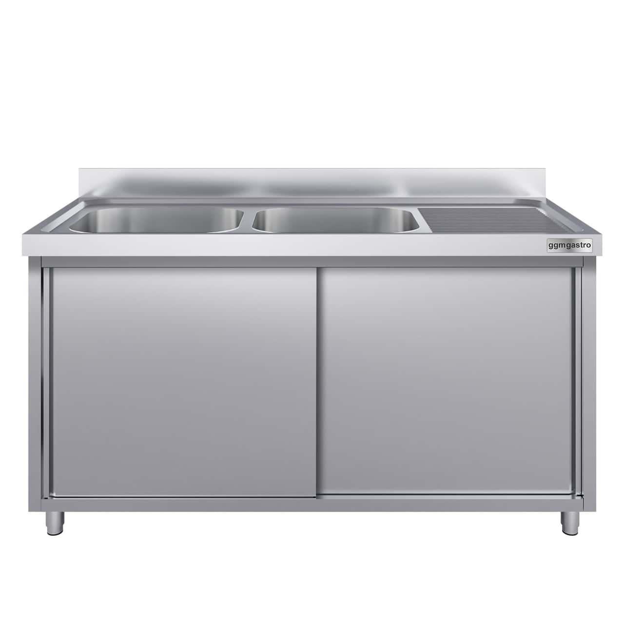 Spülschrank ECO - 1600x700mm - mit 2 Becken links