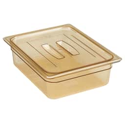 (6 Stück) CAMBRO | H-PAN™ -  Hitzebeständige GN-Flachdeckel 1/2 - mit Griff - Bernstein