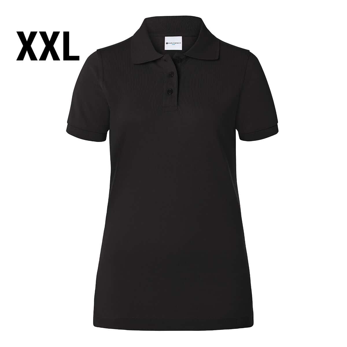 KARLOWSKY | Damen Workwear Poloshirt Basic - Schwarz - Größe: 2XL