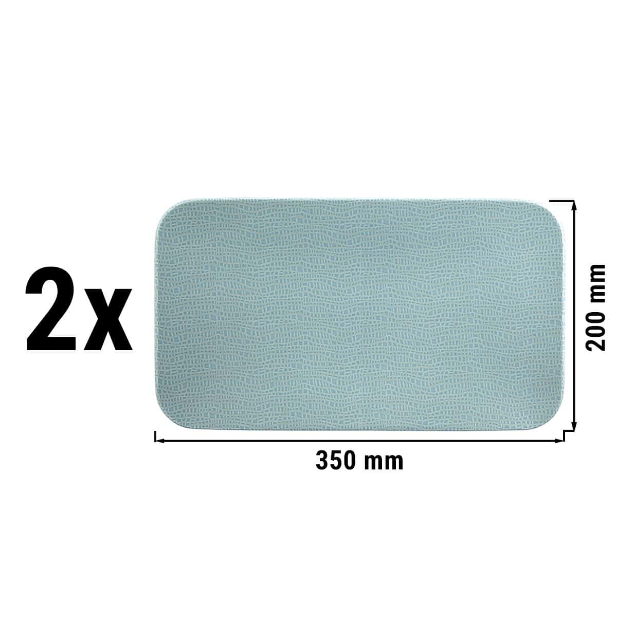 (2 pieces) Seltmann Weiden - Coup plate flat rectangular - 350x200mm