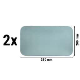 (2 pieces) Seltmann Weiden - Coup plate flat rectangular - 350x200mm