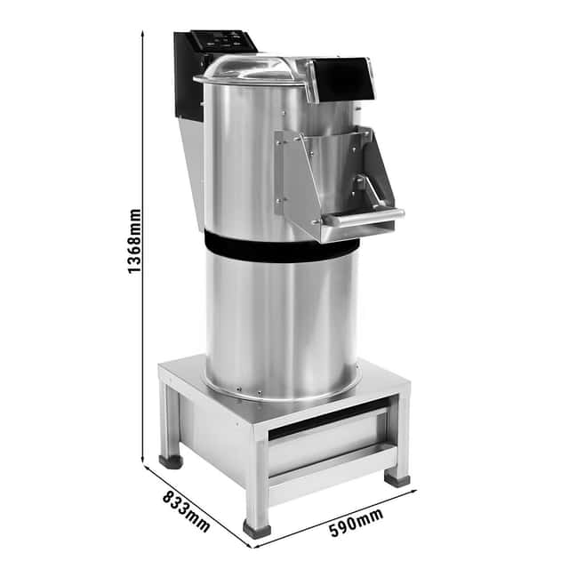 ElektrischerKartoffelschäler mit Filter - 400 kg/h - 750 Watt - 380 Volt