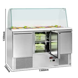 Saladette ECO - 1,37 x 0,7 m - se 3 dveřmi