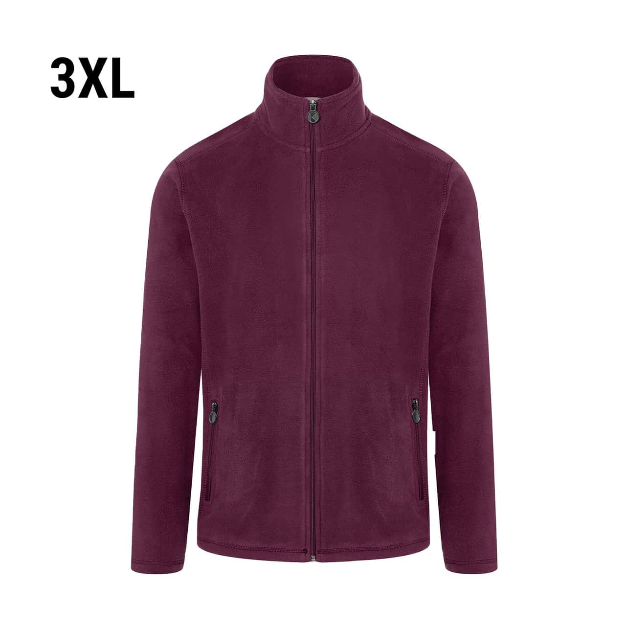 KARLOWSKY | Herren Workwear Fleecejacke Warm-Up - Aubergine - Größe: 3XL