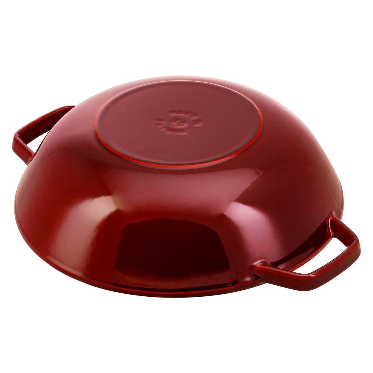 STAUB | SPECIALITIES - Wok mit Glasdeckel - Ø 300mm - Gusseisen - Grenadine-Rot